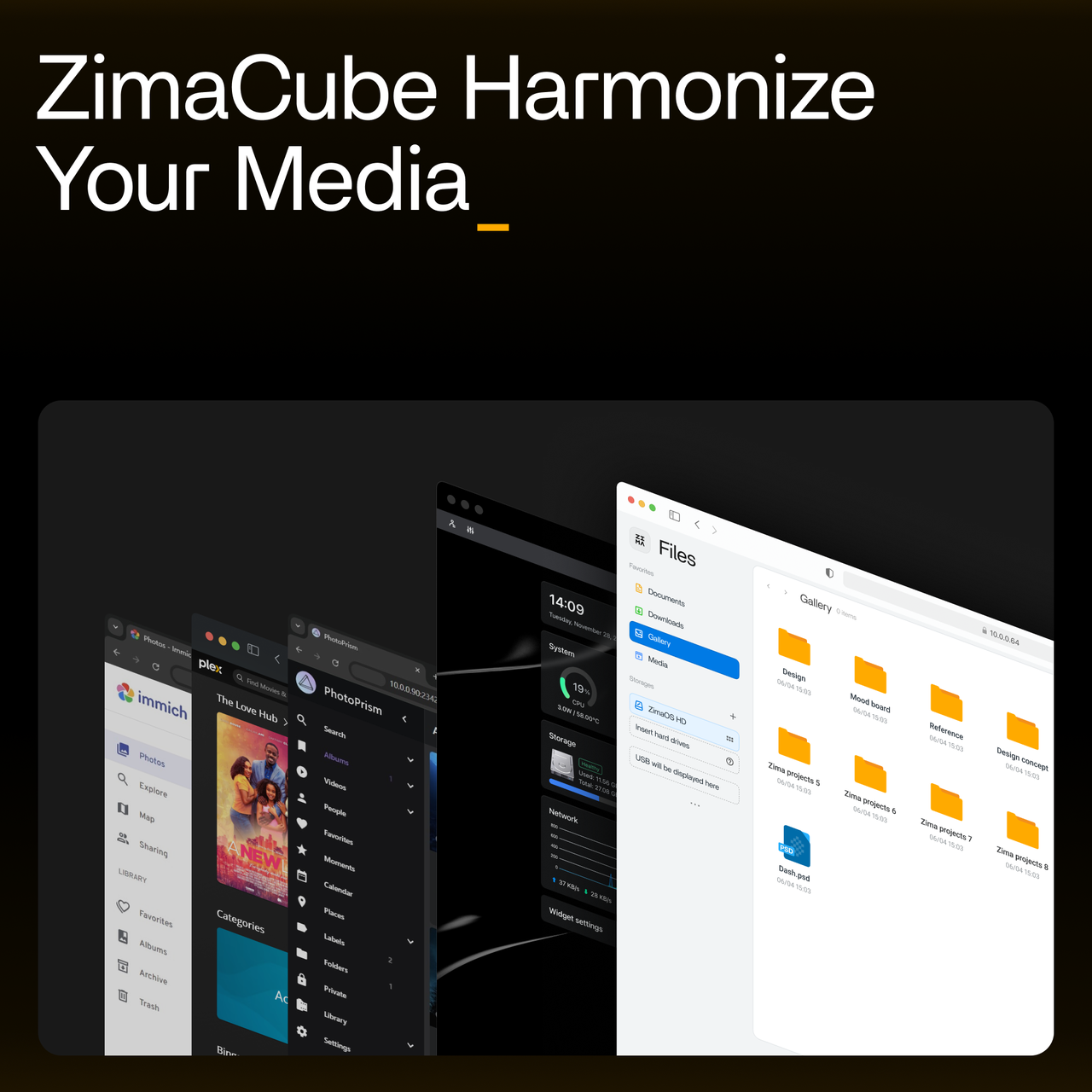 ZimaCube Software Interface