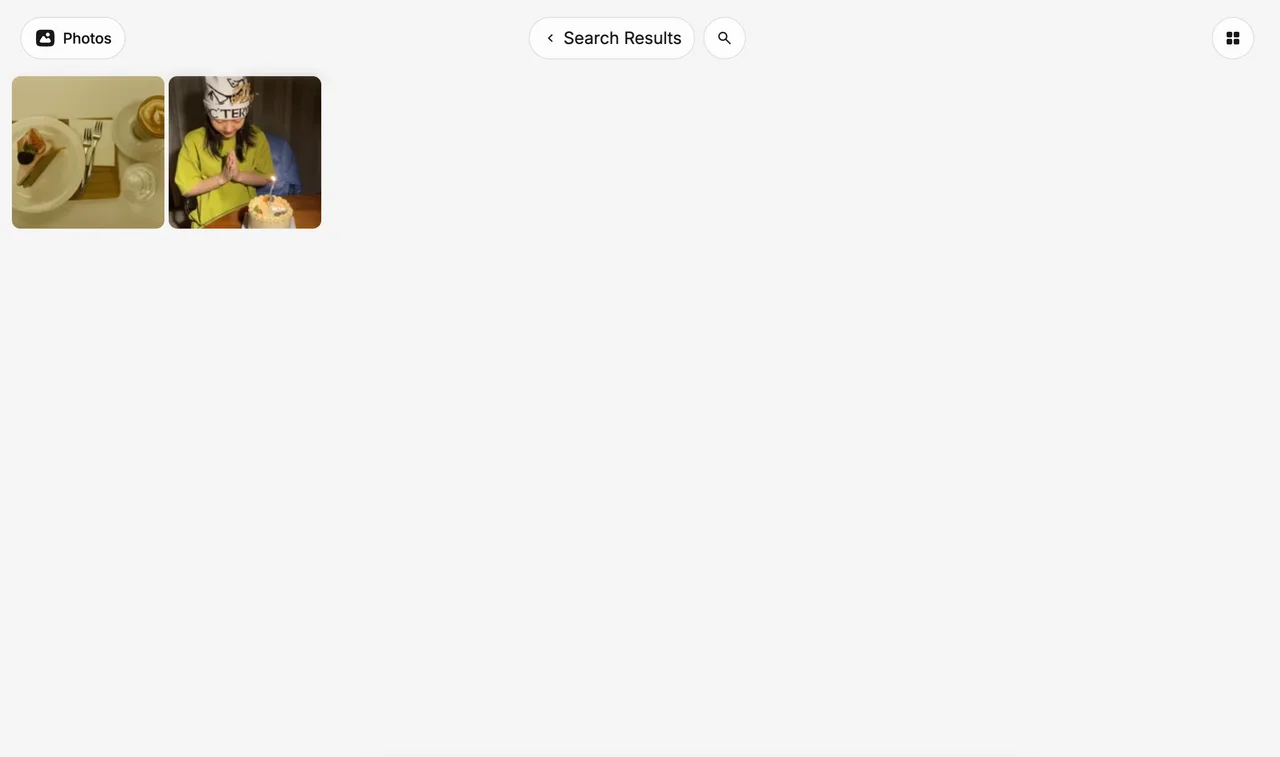 Photos displaying search results with cakes