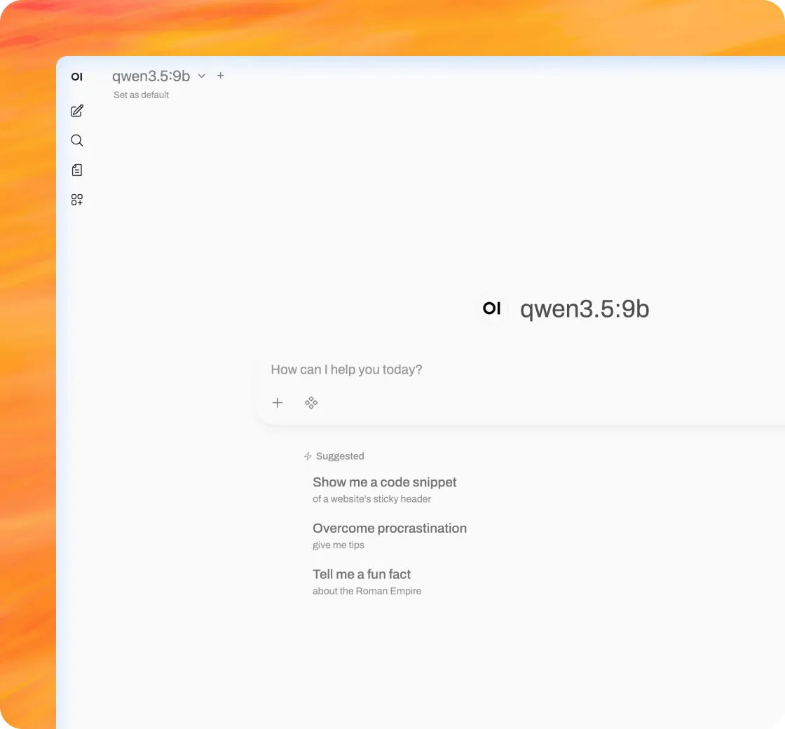 A local AI model answering a prompt on ZimaOS