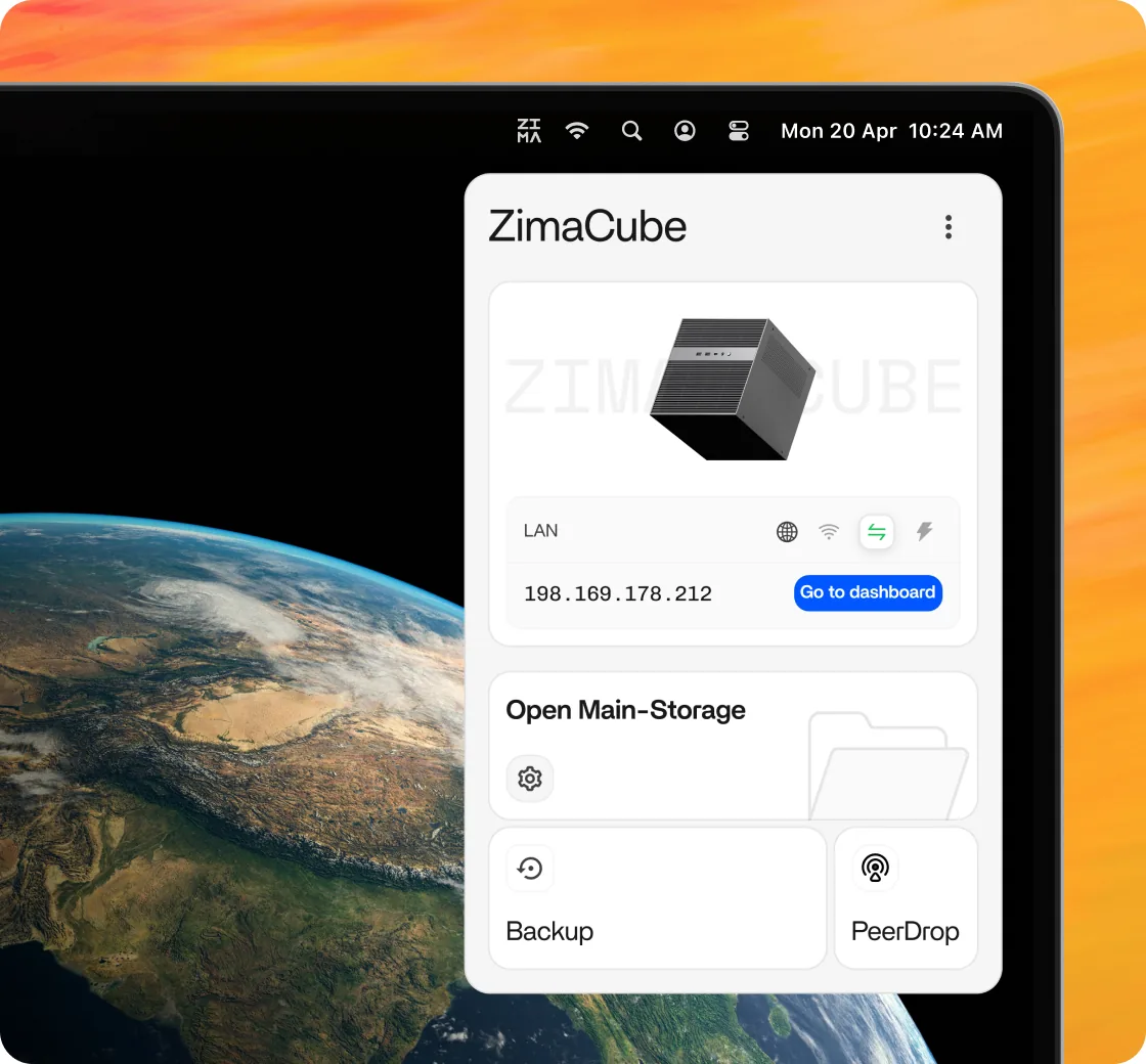 Reaching ZimaOS files from Finder over the local network