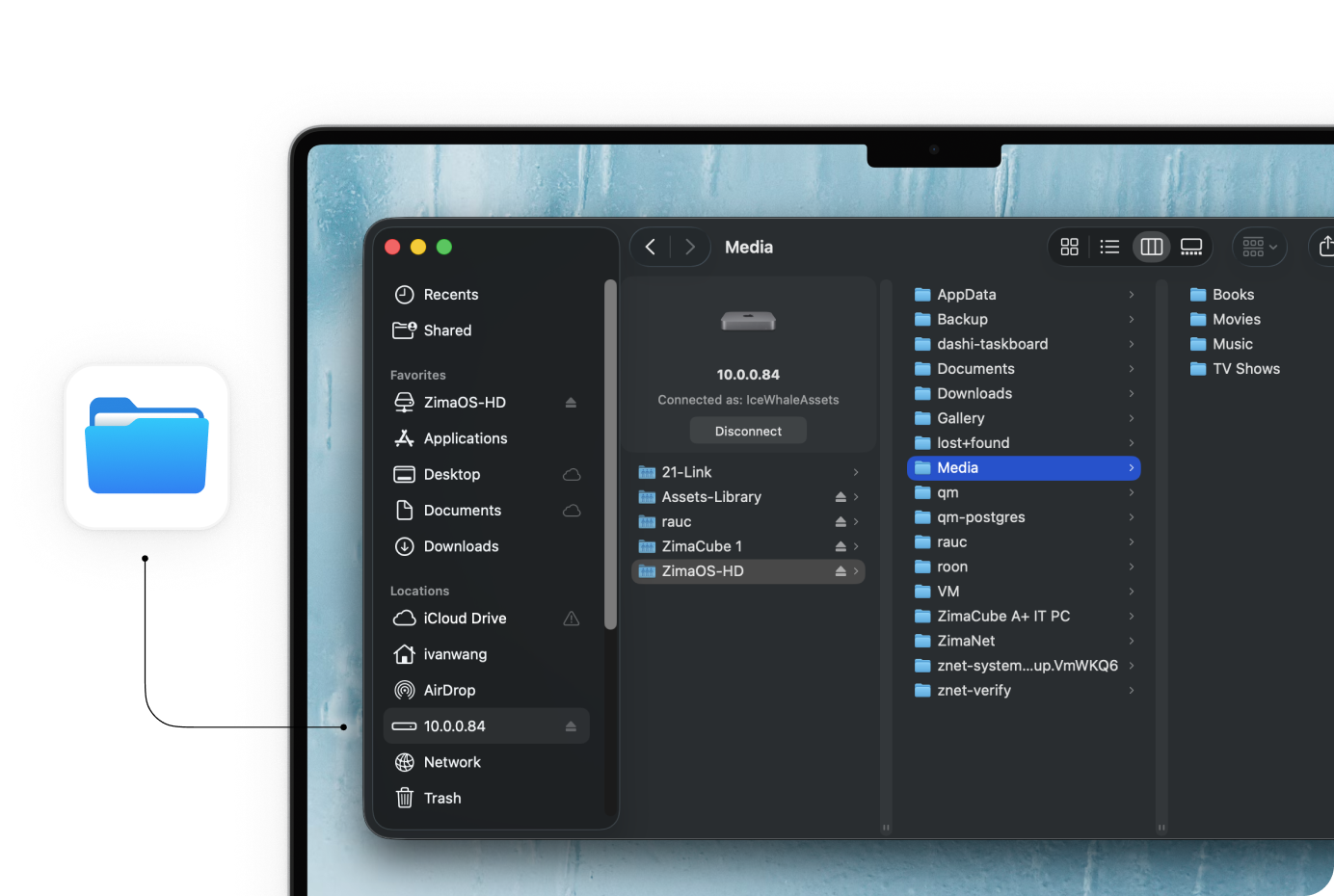 Accédez directement aux fichiers dans Finder
